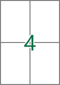 2x2 直角無邊標籤貼紙