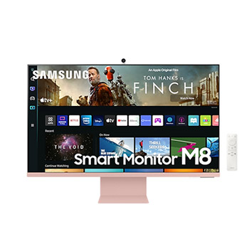 SAMSUNG 32吋智慧聯網螢幕 M8 (2022) 薔薇粉